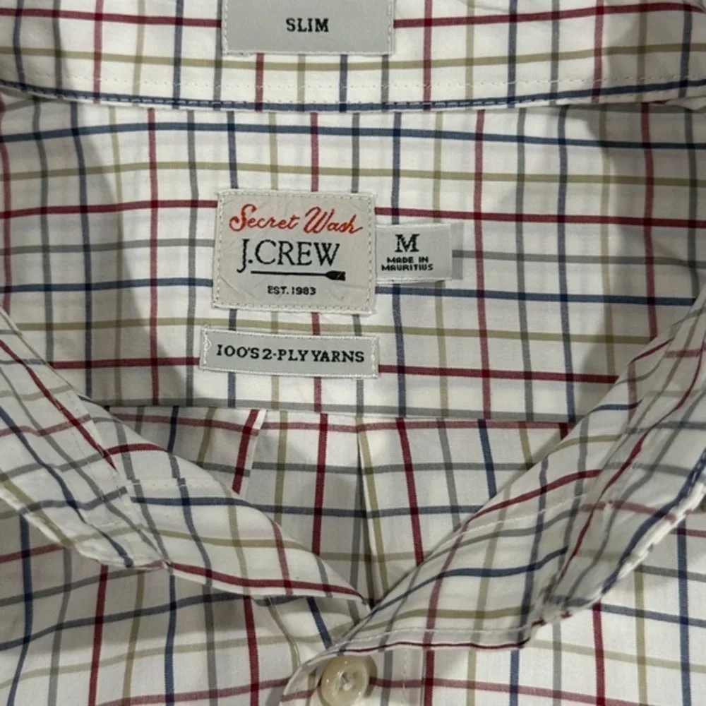 J Crew Plaid Shirt - Size‎ M.